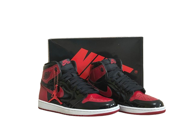 Jordan 1 High Patent Bred - Taille 43 - État 9/10