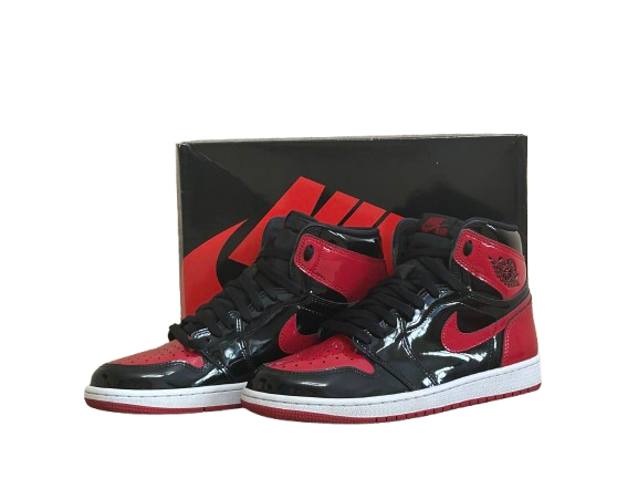 Jordan 1 High Patent Bred - Taille 43 - État 9/10
