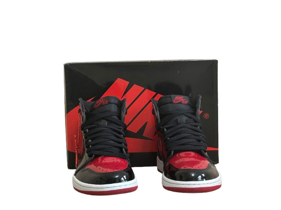 Jordan 1 High Patent Bred - Taille 43 - État 9/10