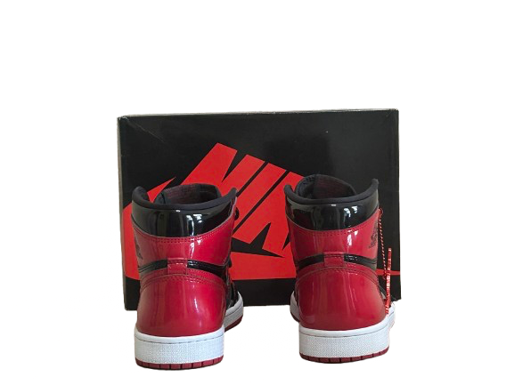 Jordan 1 High Patent Bred - Taille 43 - État 9/10