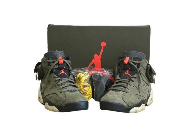 Jordan 6 Travis Scott Olive - Taille 41 - État 9/10