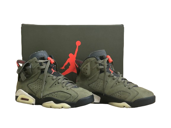 Jordan 6 Travis Scott Olive - Taille 41 - État 9/10