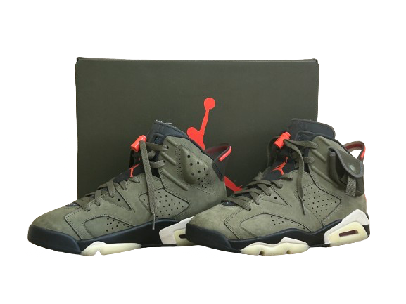 Jordan 6 Travis Scott Olive - Taille 41 - État 9/10