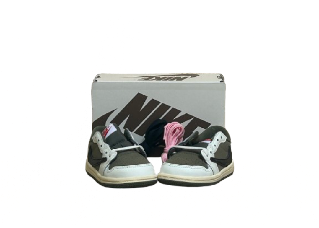 Jordan 1 Low Travis Medium Olive - Taille 23,5 - État 10/10 (DS)