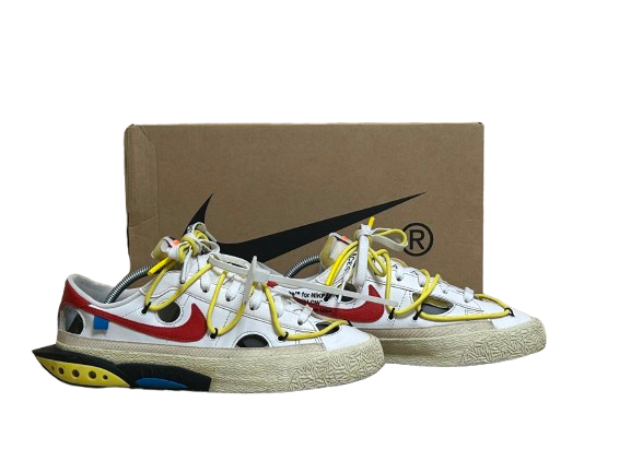Nike Blazer Low Off-White University Red - Taille 40 - État 9/10