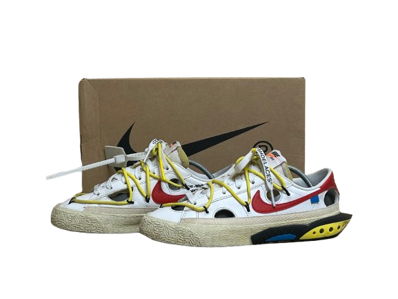 Nike Blazer Low Off-White University Red - Taille 40 - État 9/10
