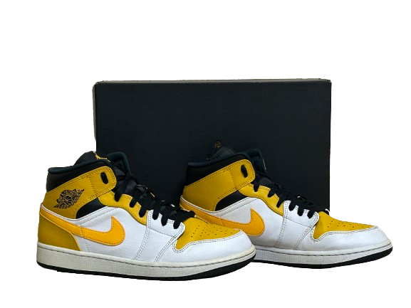 Jordan 1 Mid University Gold - Taille 44 - État 9/10