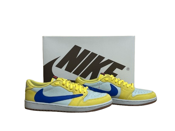 Jordan 1 Low Travis Scott Canary - Taille 44 - État 9,5/10