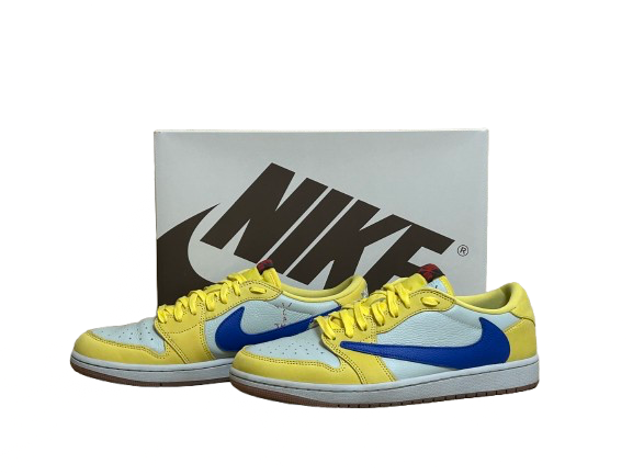 Jordan 1 Low Travis Scott Canary - Taille 44 - État 9,5/10