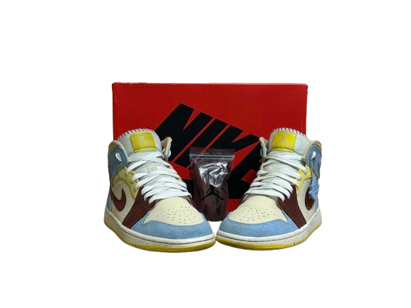 Jordan 1 Mid Maison Château Rouge - Taille 41 - État 6/10