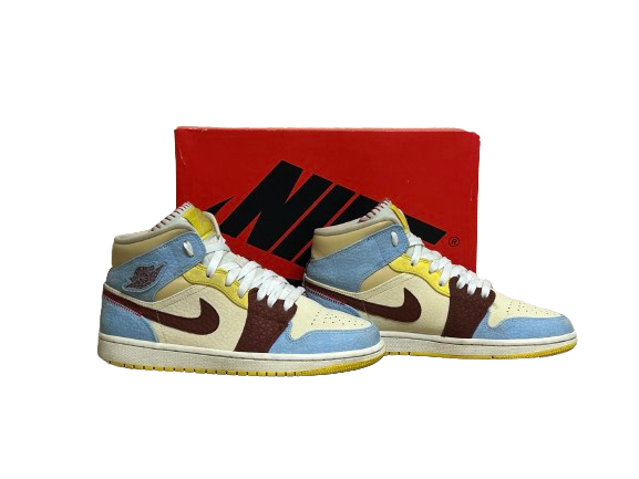 Jordan 1 Mid Maison Château Rouge - Taille 41 - État 6/10