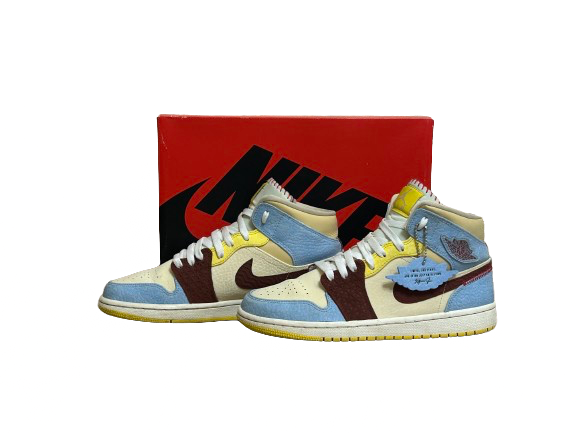 Jordan 1 Mid Maison Château Rouge - Taille 41 - État 6/10