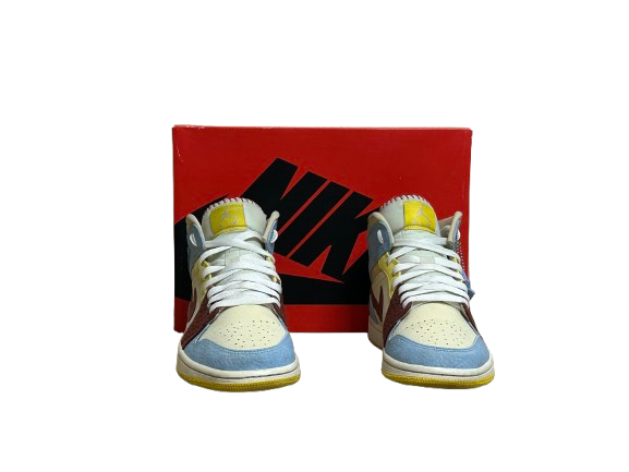 Jordan 1 Mid Maison Château Rouge - Taille 41 - État 6/10