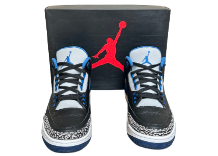 Jordan 3 Sport Blue - Taille 42,5 - Etat 9,5/10