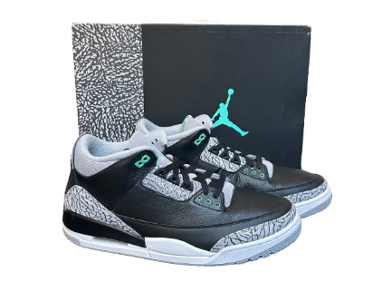Jordan 3 Green Glow - Taille 44,5 - État 10/10 (DS)