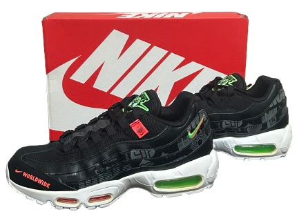 Air Max 95 WorldWild Noir - Taille 40,5 - État 8,5/10