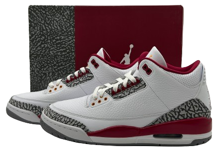 Jordan 3 Cardinal Red - Taille 43 - État 10/10 DS