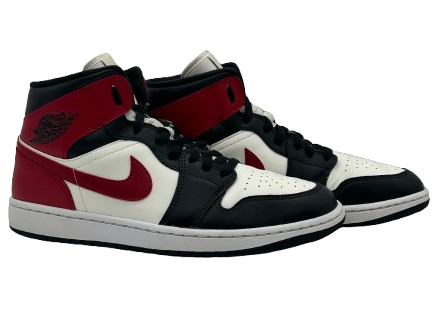 Jordan 1 Mid Black Toe -Taille 45 - État 8,5/10